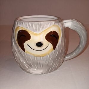 Cute 3D Sloth Figure Ceramic Coffee Cup Mug